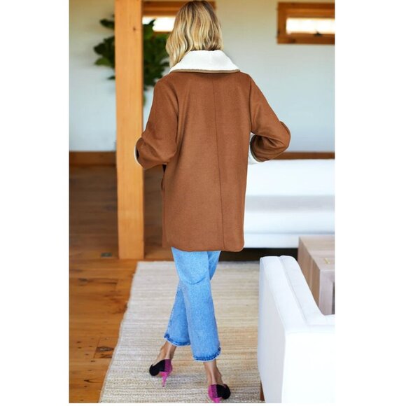 Emerson Frye Orchard Coat - Camel Wool Cashmere - Size XL - Picture 6 of 8